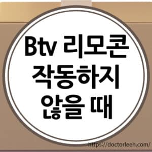 Btv 리모콘 작동하지 않을때, Btv 초기화 방법, Btv 리모콘 사용법 정리